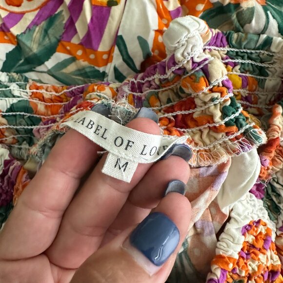 2/$30 Label of Love Hawaiian Floral Print Palazzo Pull on Trouser M #A0488 TRB3 - Picture 6 of 9